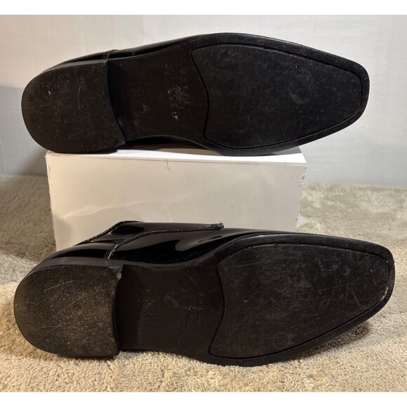 Joseph Abboud Shoes Mens Size 9M Black Patent Leather Lace Up Oxford - Picture 11 of 13